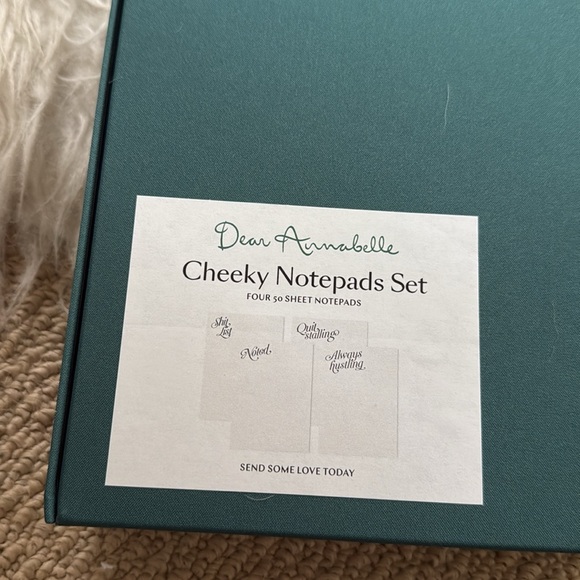 NIB Dear Annabelle cheeky notepad set from goop such a deal $80 - Picture 4 of 7